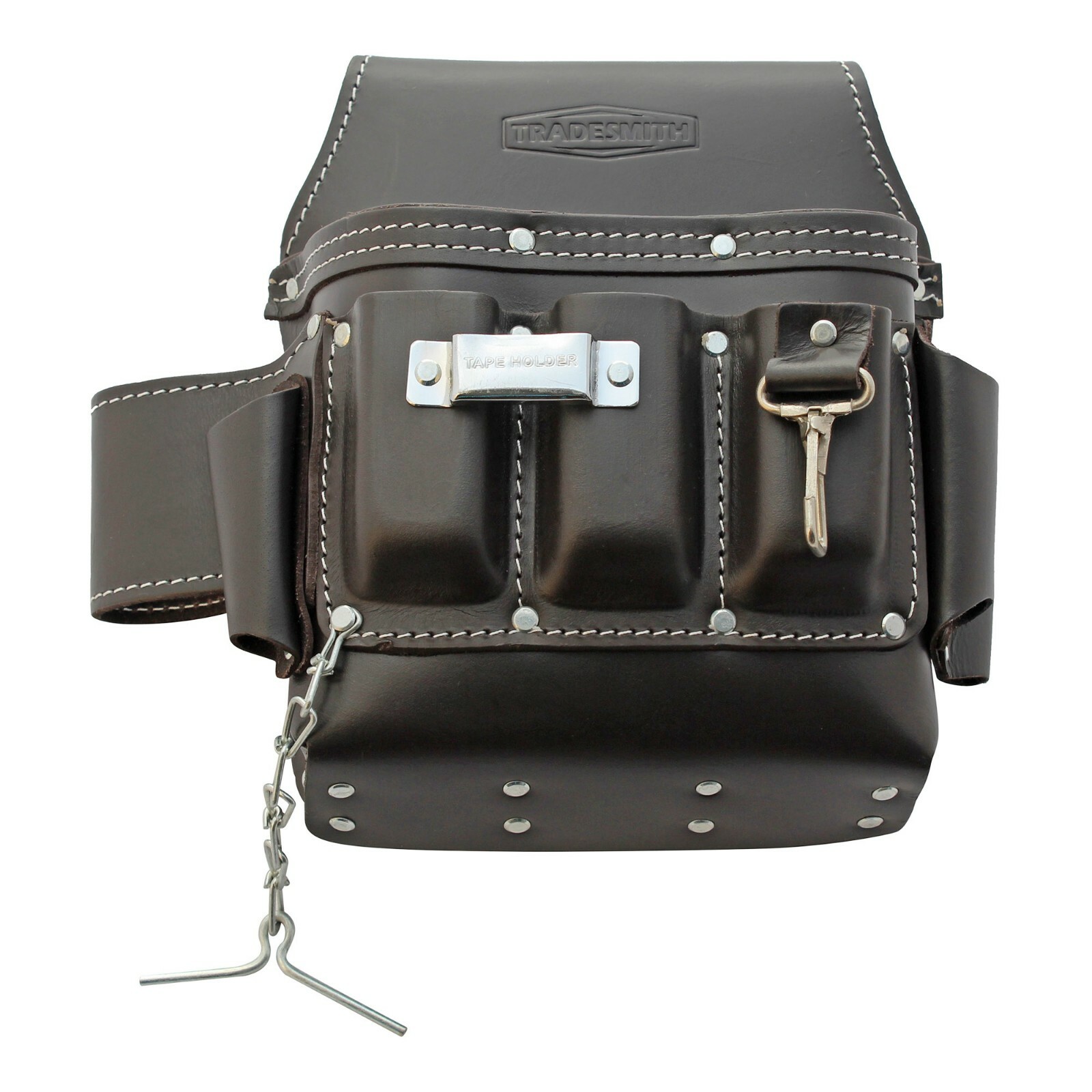 TradeSmith TS5205 – Top Grain Leather Electrician’s Tool Pouch