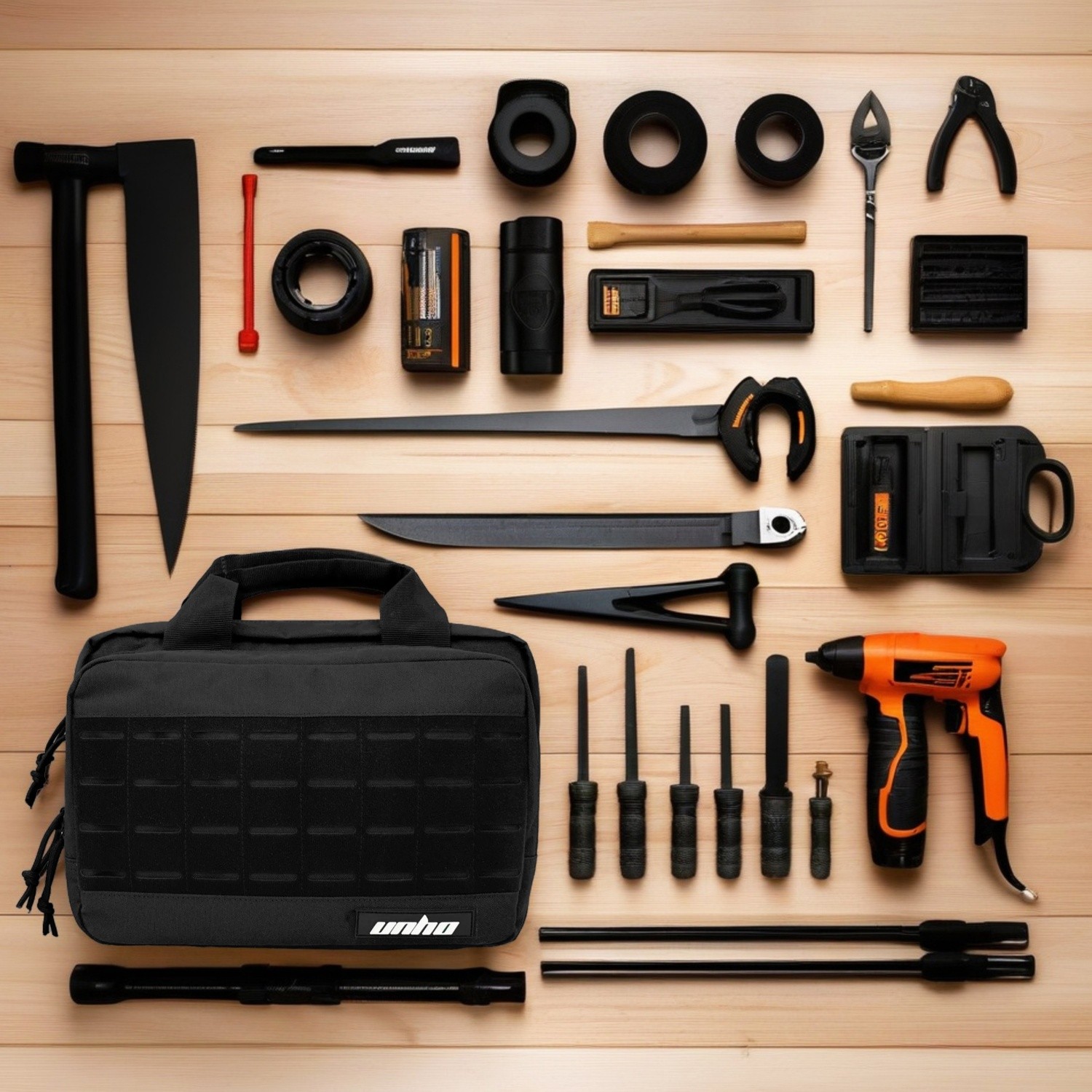 Oxford Cloth EDC Tool Bag Spacious Multi-Compartment Design for Daily Essentials