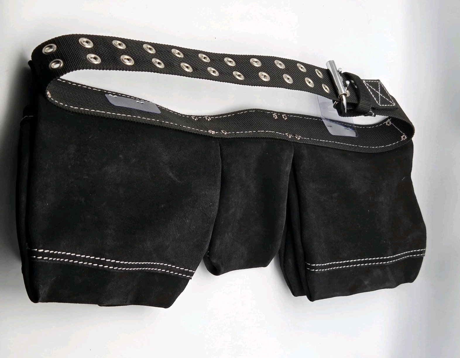 CLC 661X 11 pocket Suede Leather Apron Pouch Black 29 in. to 46 in.