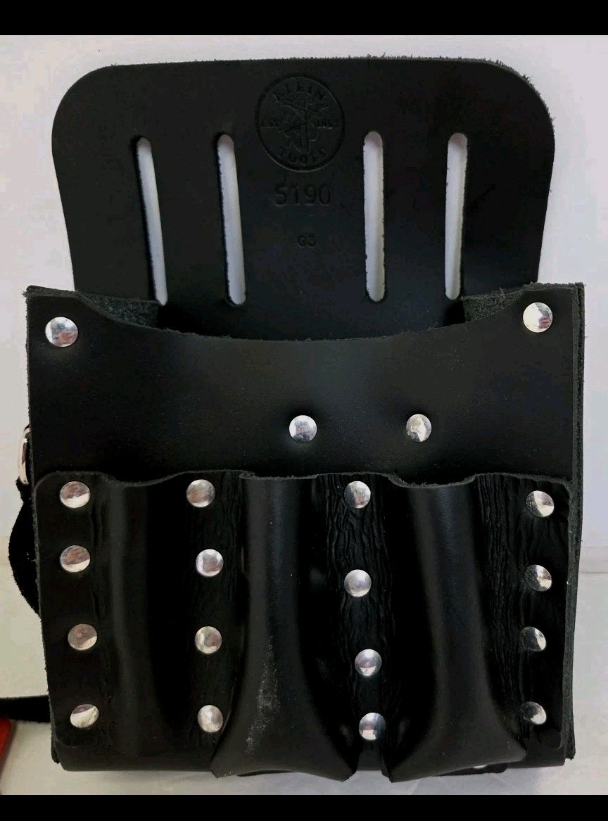 Klein Tools 5190 Leather 10-Pocket Tool Pouch – Ultimate Organizer Electrician’s