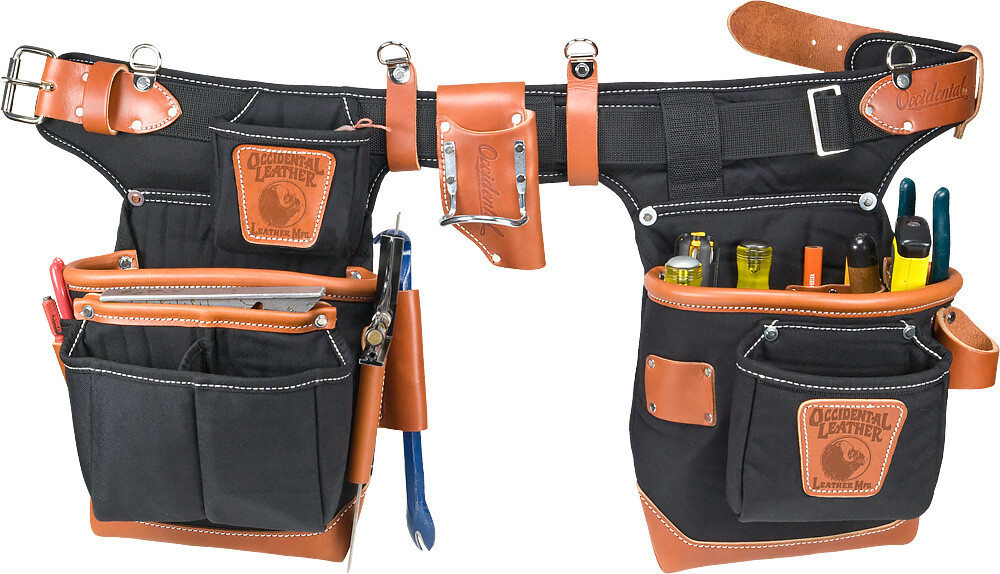 Occidental Leather 9850 Adjust-to-Fit FatLip Tool Belt Set – Black