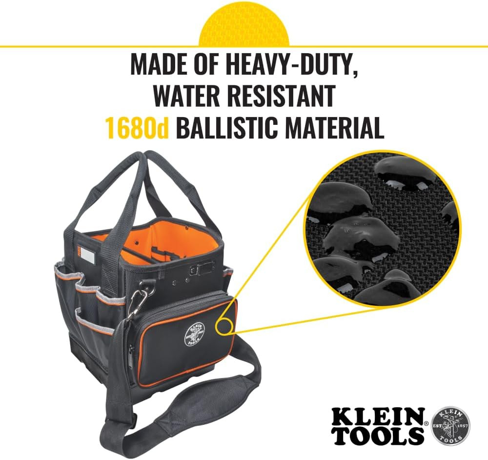 Klein Tools 5541610-14 Tool Bag with Shoulder Strap Has 40 Pockets for Tool Stor