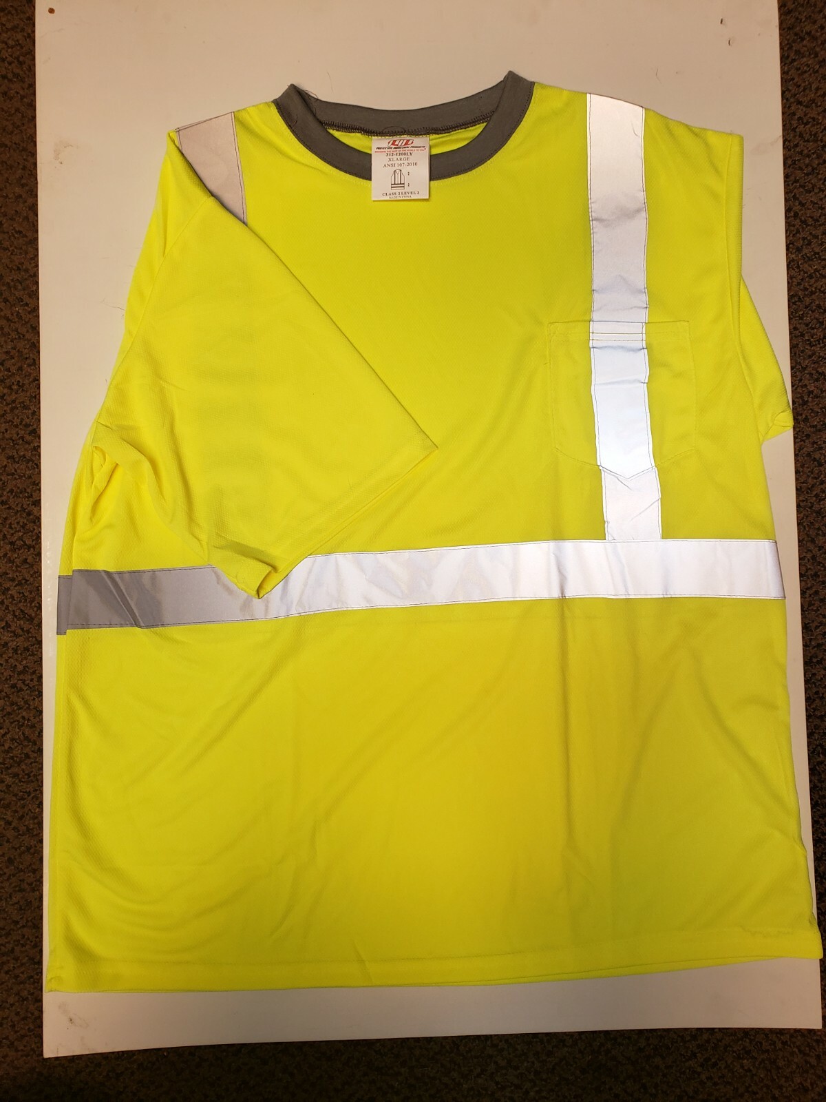 6 PC NEW HIGH VISIBILITY REFLECTIVE SAFETY CLOTHING -LONG & SHORT SLEEVE