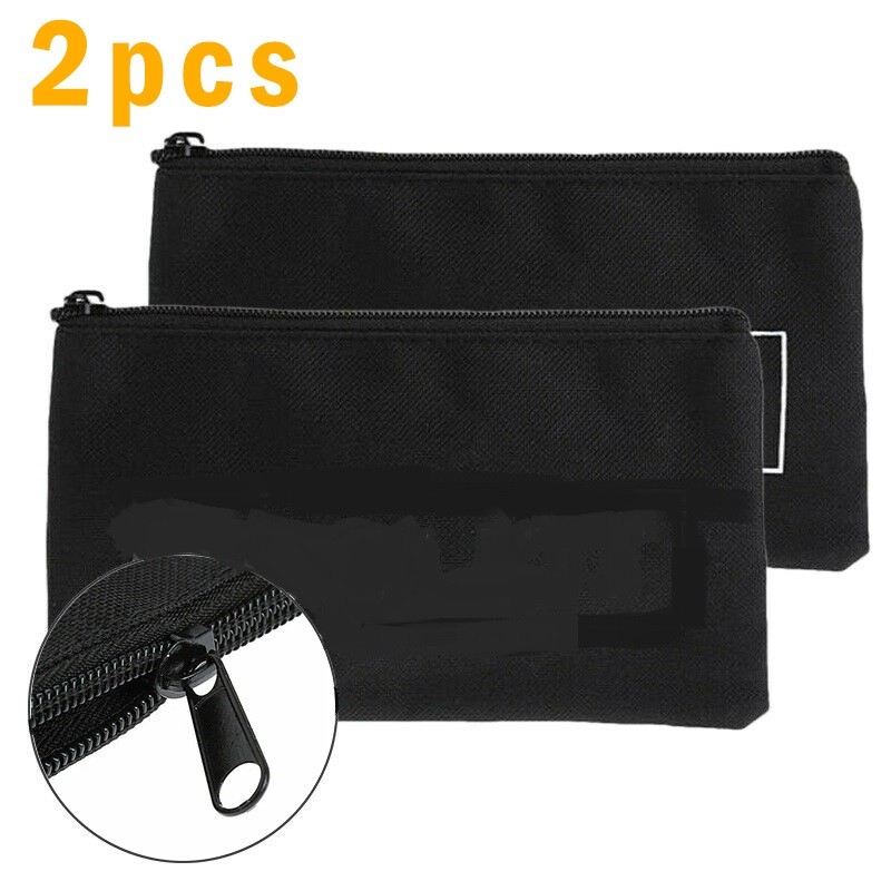 2PCS Small Size 600D Oxford Cloth Zipper Tools Storage Bag Case Pouch Waterproof
