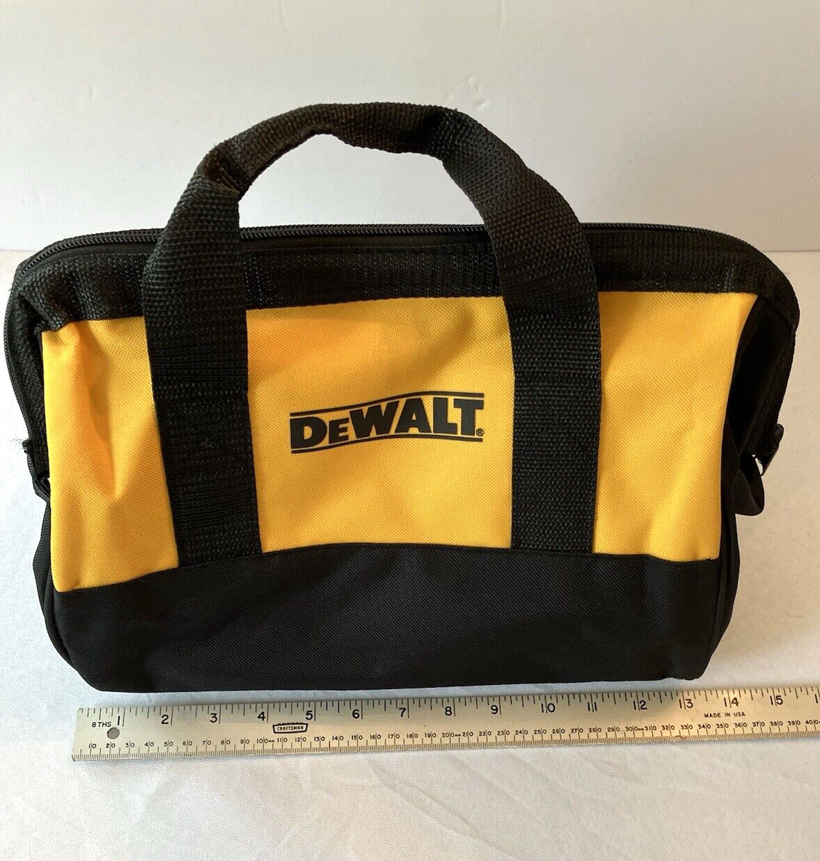DEWALT N037466 13in Mini Heavy Duty Ballistic Contractor Tool Bag with Runners