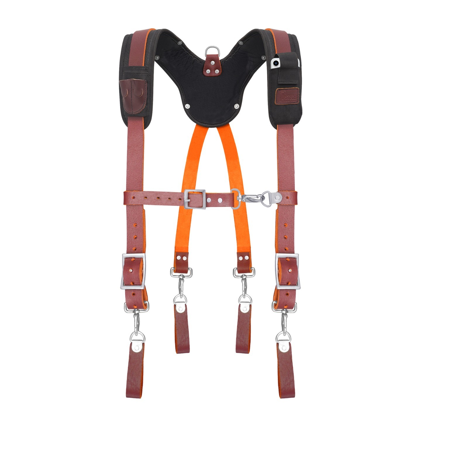 TRUTUCH Nylon and Leather Tool Belt with Leather Work Suspender | Framers