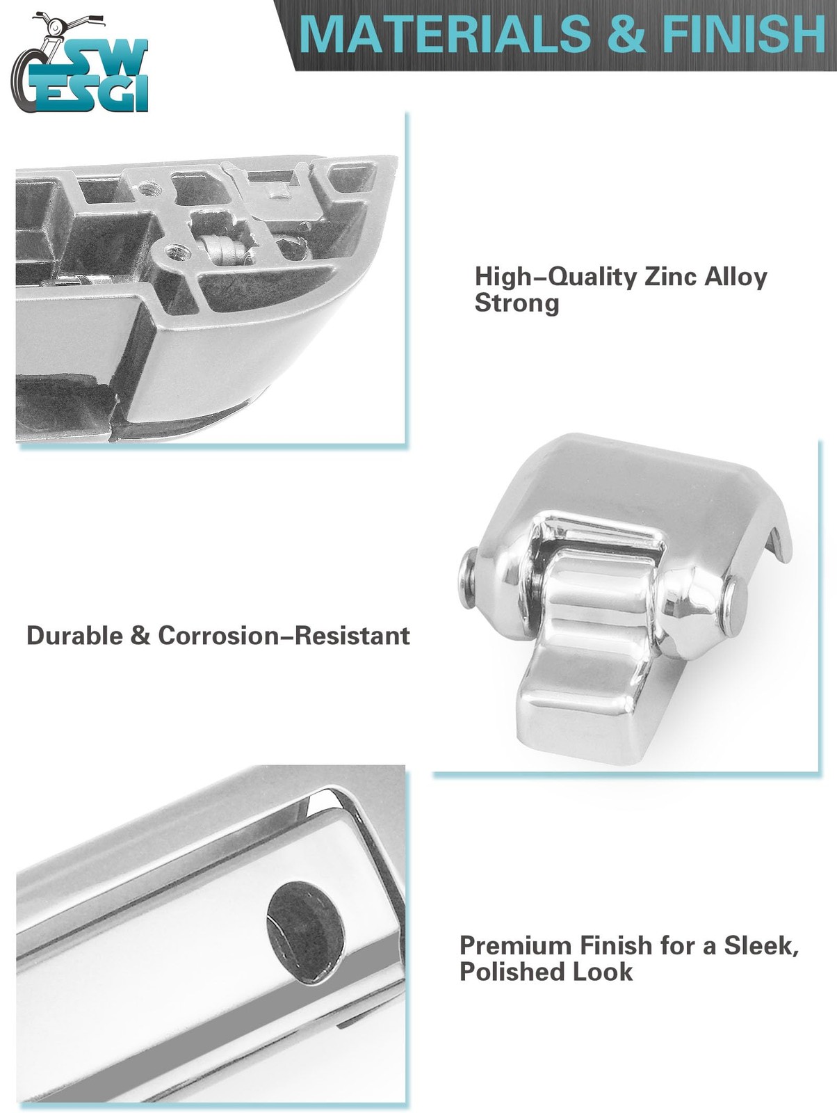 SWESGI Tour Trunk Latches Tour Trunk Lid Latch with Keys Fit for Harley Touri…