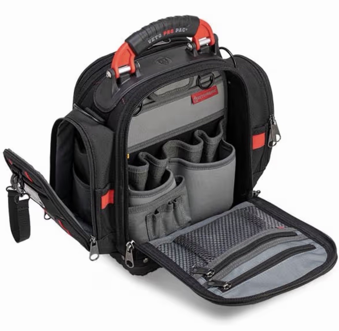 Veto Pro Pac Tech MCTP-XXL Infrared Tool Bag Nylon w/ Handle Black/Red