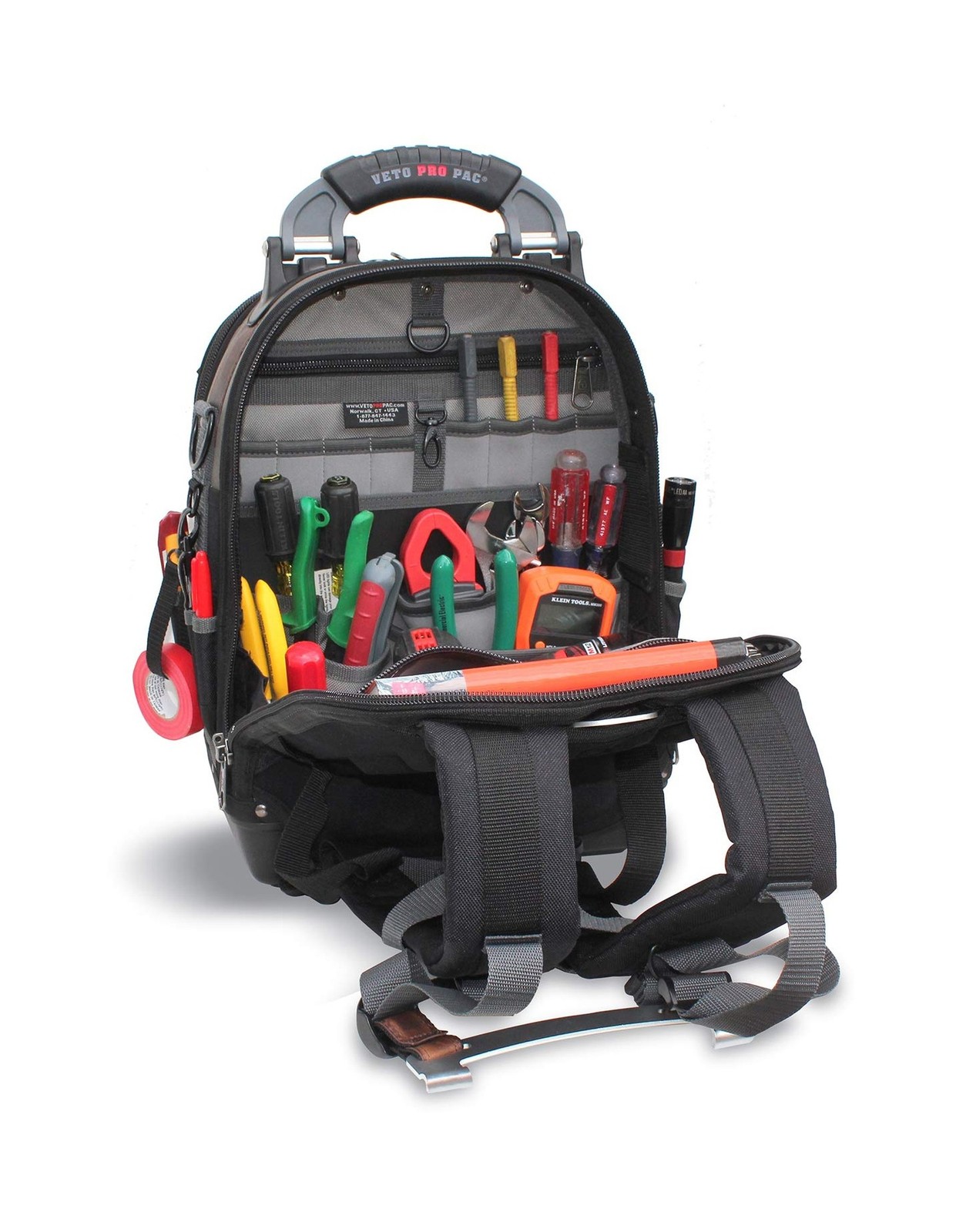 Veto Pro Pac Tech Pac Tool Backpack – Heavy-Duty Weatherproof Tool Bag wit