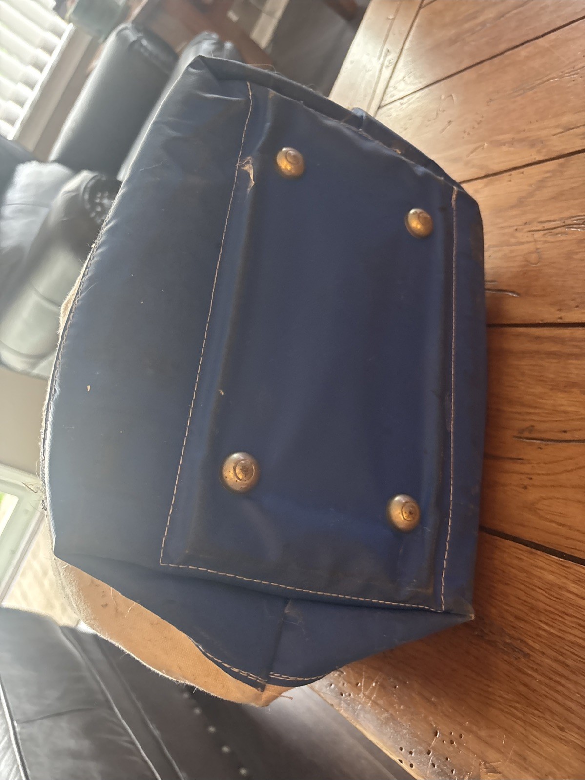 VTG Hi-Line Canvas Tool Bucket Bag Strap Hook Plastic Bottom Lineman Bell System