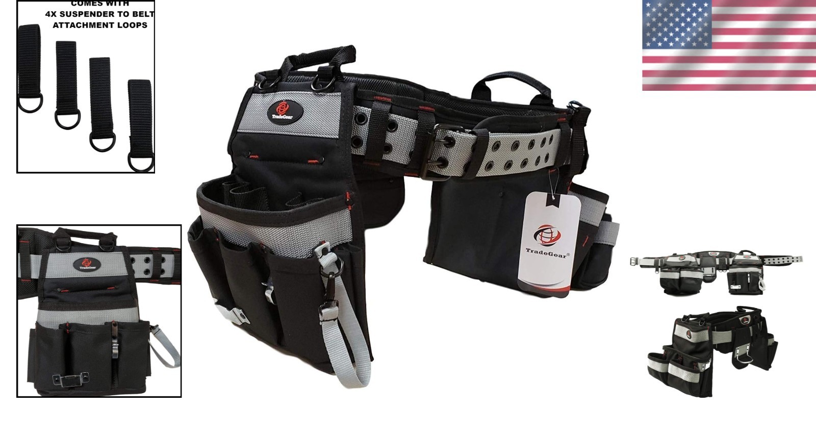 27-Pocket Electrician’s Heavy-Duty Tool Belt – Ergonomic Comfort & Durability
