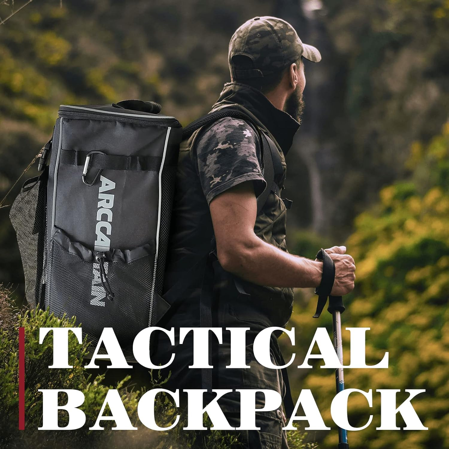 ARCCAPTAIN Welding Backpack Welding Helmet Tool Bag Large Capacity Ultra Hiking