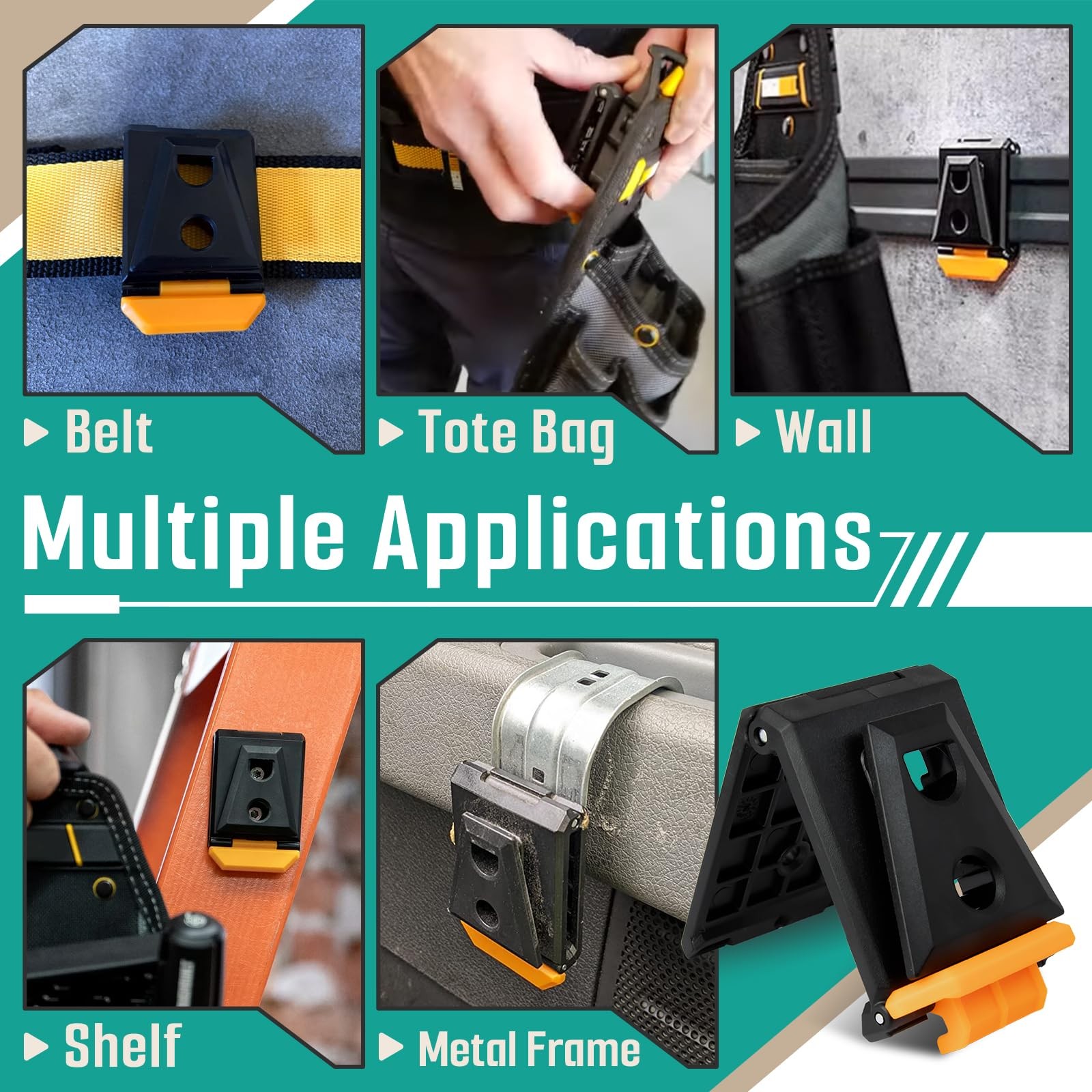 4 Pcs Tool Belt Clip Fits for TOU-CT Models ClipTech Pouches TOU-CT-150 TB-CT…