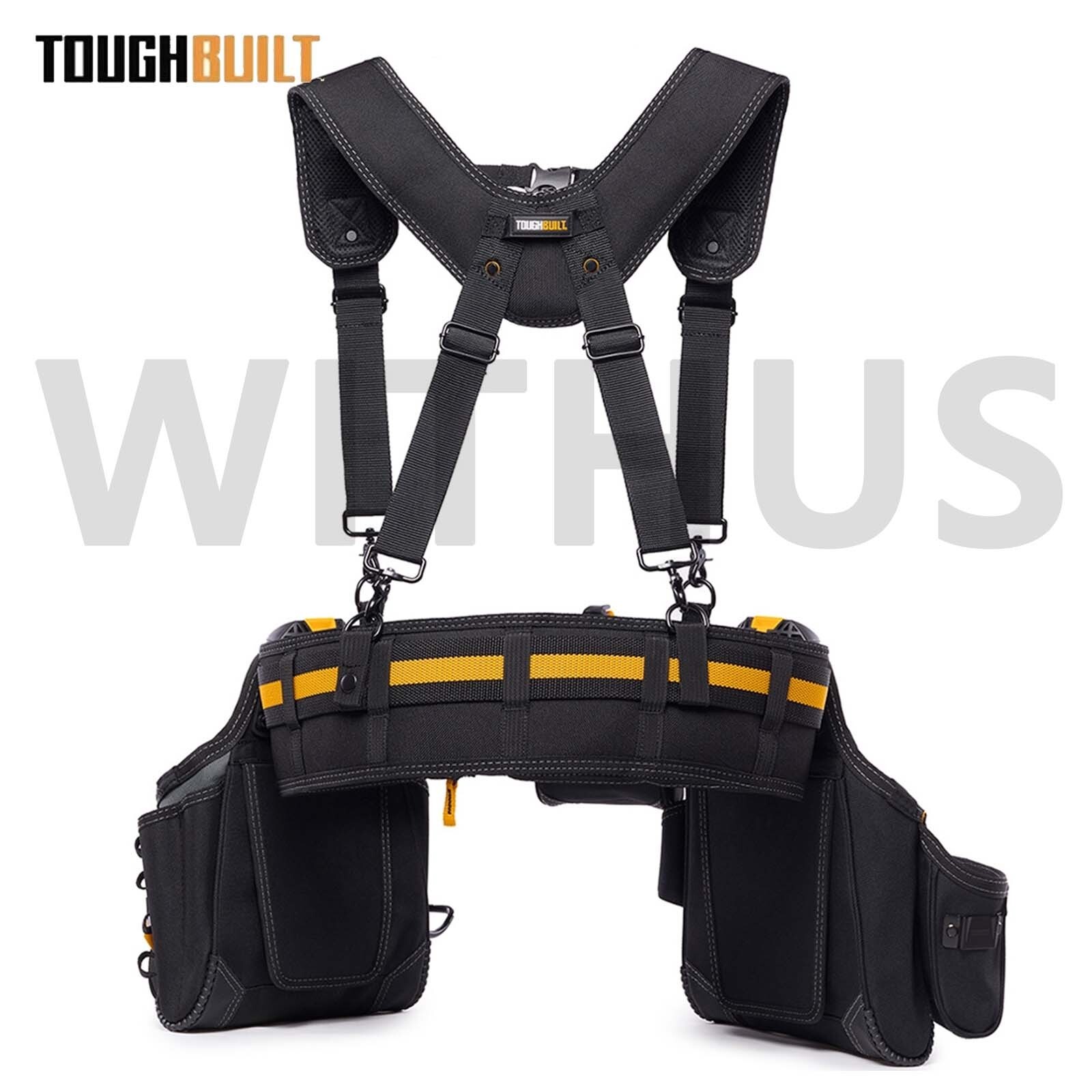 TOUGHBUILT TB-CT-101-5P 5pc Tool Belt Set Pro Contractor Rig Set