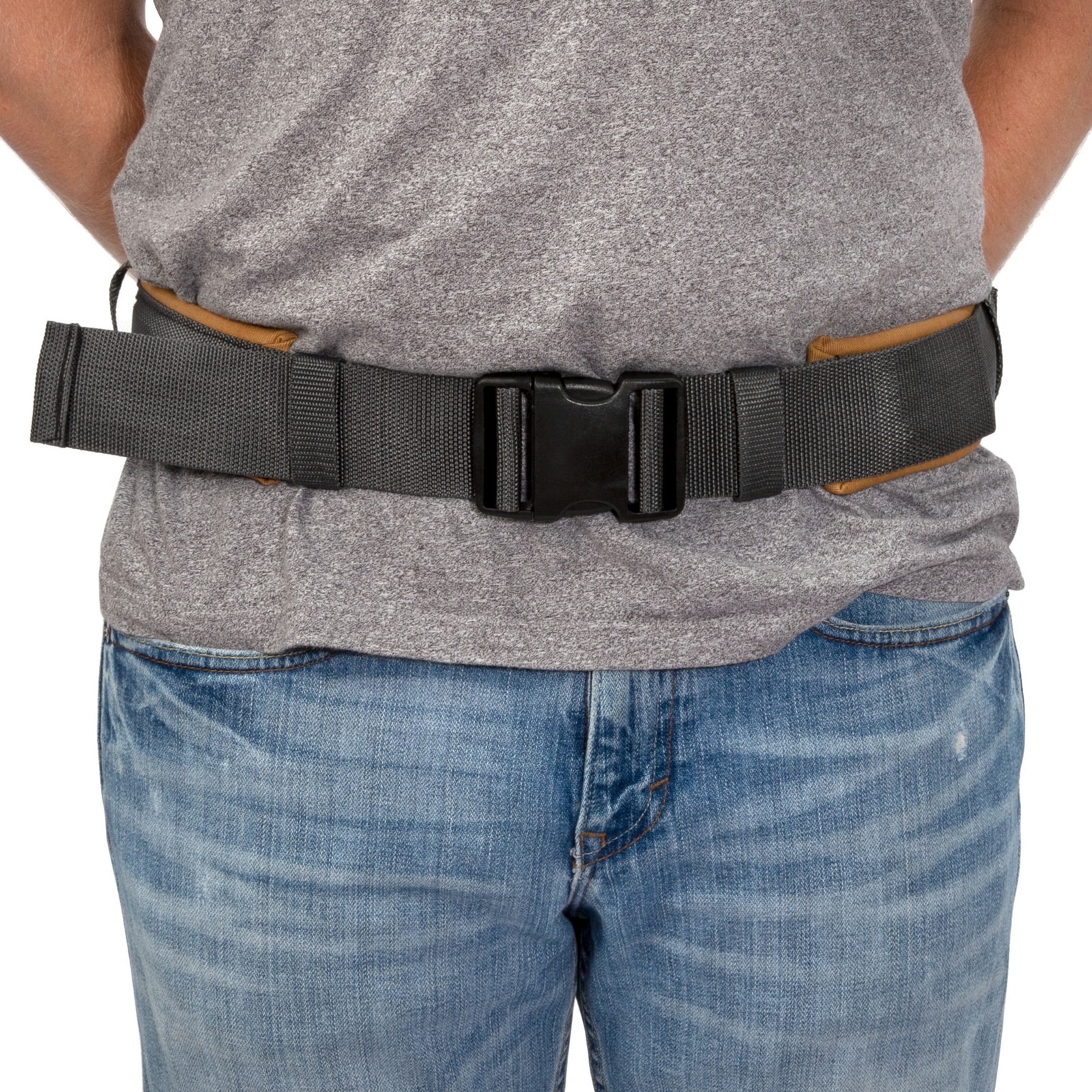 Padded Work Belt for Tool Pouches 2.5 inch Holders Gray Tan Dickies 57001