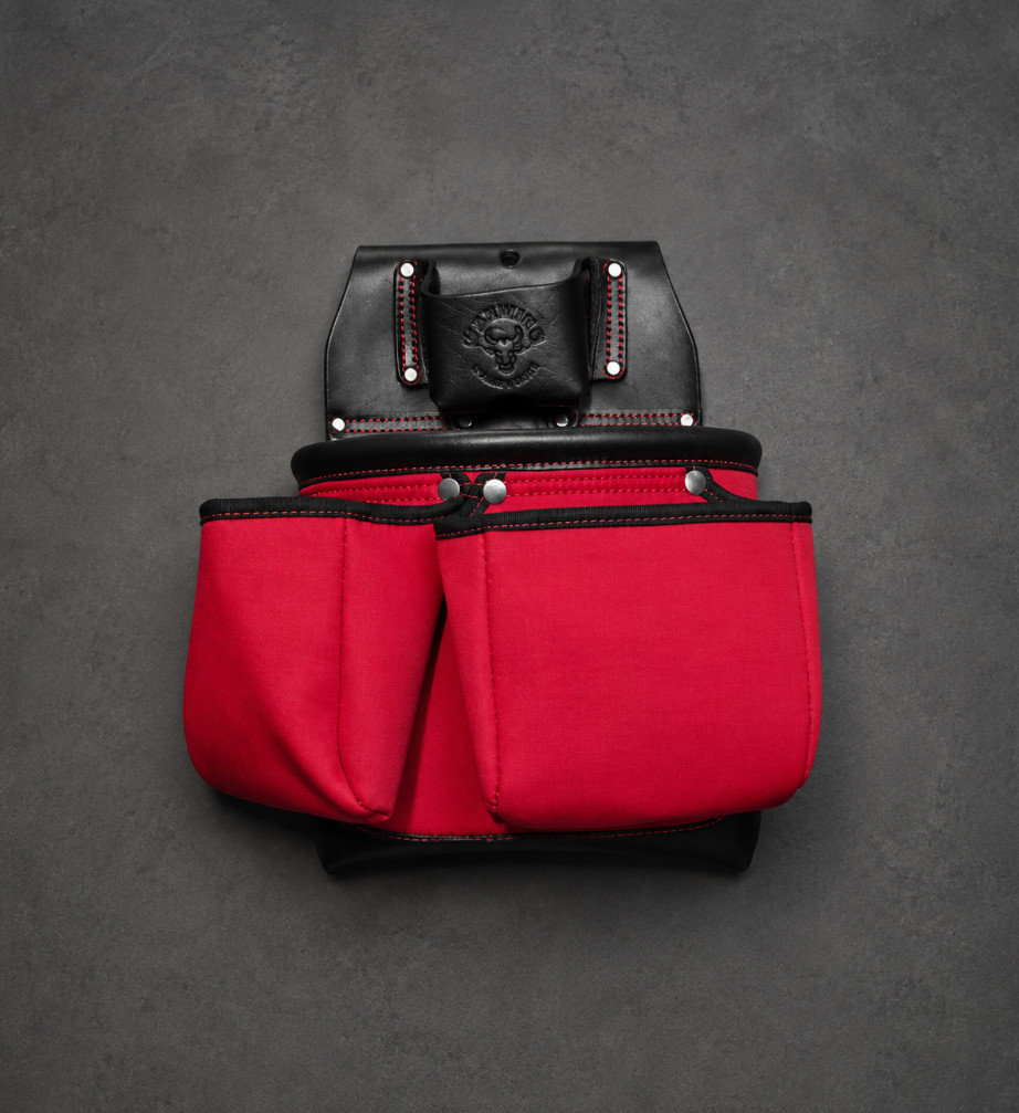 WAXWING Black Leather & Red Nylon Tool Belt WTB7061