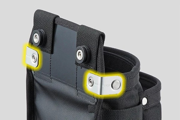 Tajima SFKBNC-2SS Cordura Nylon Tool Pouch 2-Tier Extra Small Detachable Holder