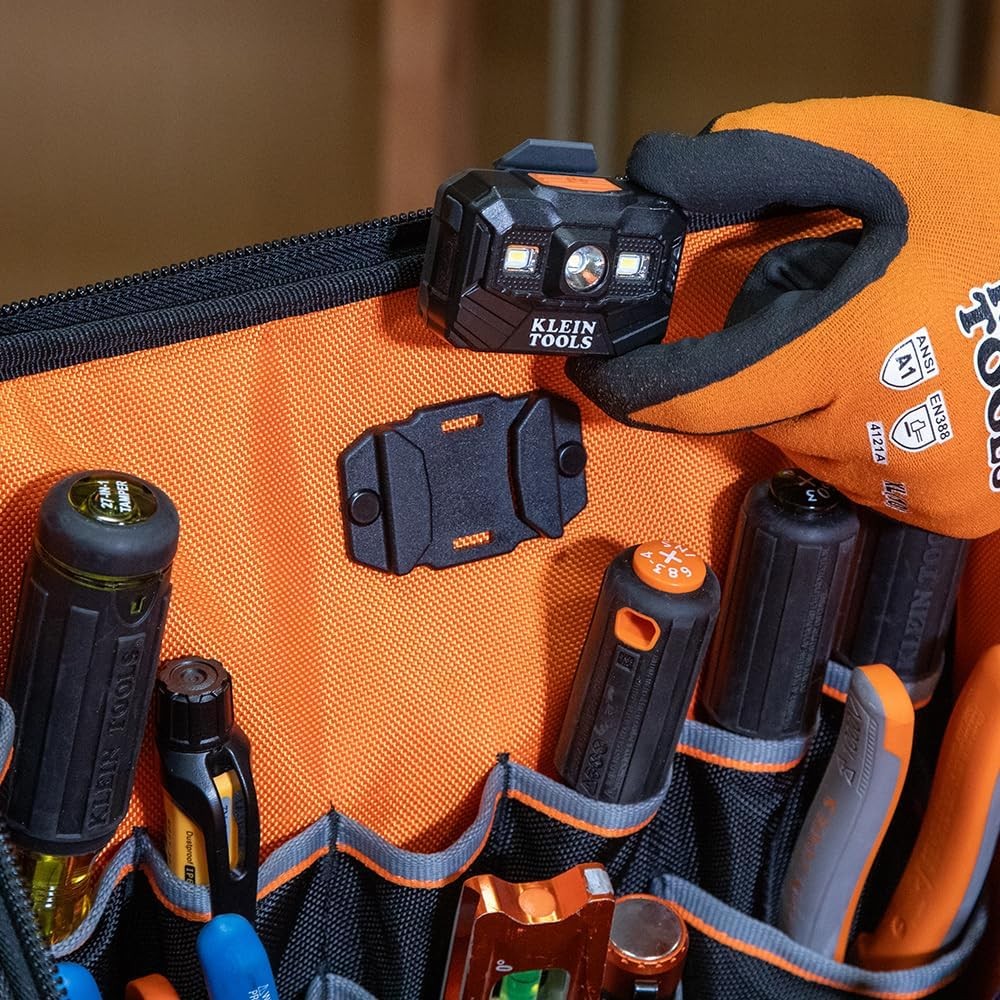 Klein Tools 62482 Tool Backpack, Tool-Station Pro Black/Gray/Orange