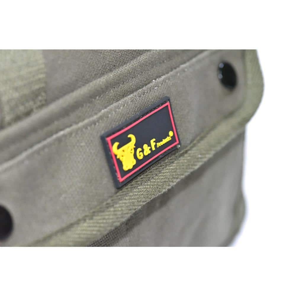 11 in. Government Issued Style Mechanics Heavy-Duty Tool Bag in Olive
