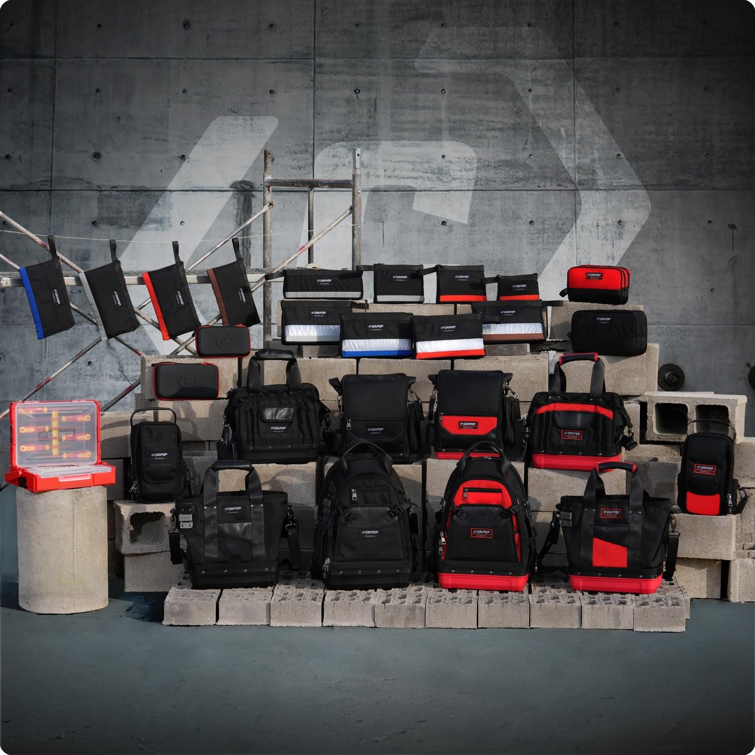 TECH 16 Electrician Tool Bag for Electricians HVAC
