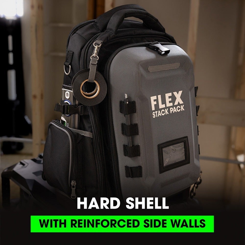 Flex FS1204 16in Jobsite Backpack Tool Organization Storage 1680D Polyester