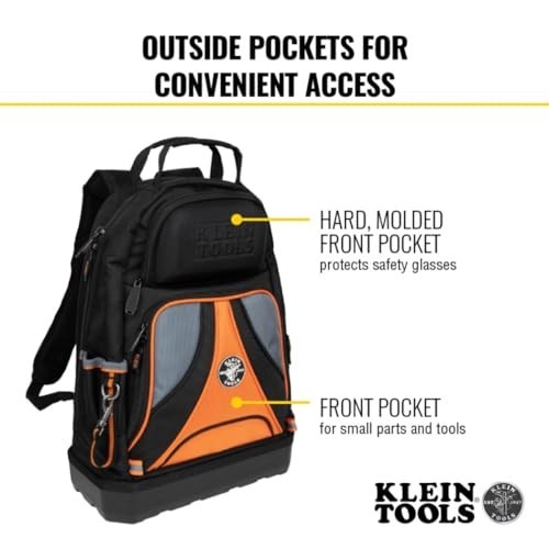 Heavy Duty Tool Backpack Organizer with 39 Pockets & Molded Bottom – Tradesman P