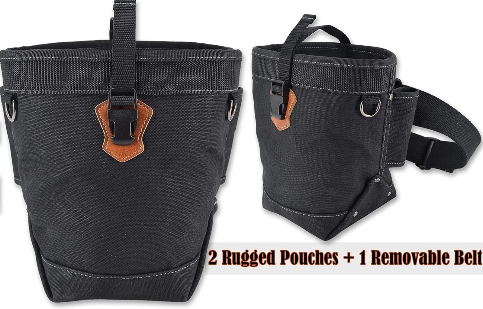 Welkinland 2Pcs Bolt Bag W/ 1 Tool Belt, Heavy-Duty Canvas Scaffold Belt *NEW*
