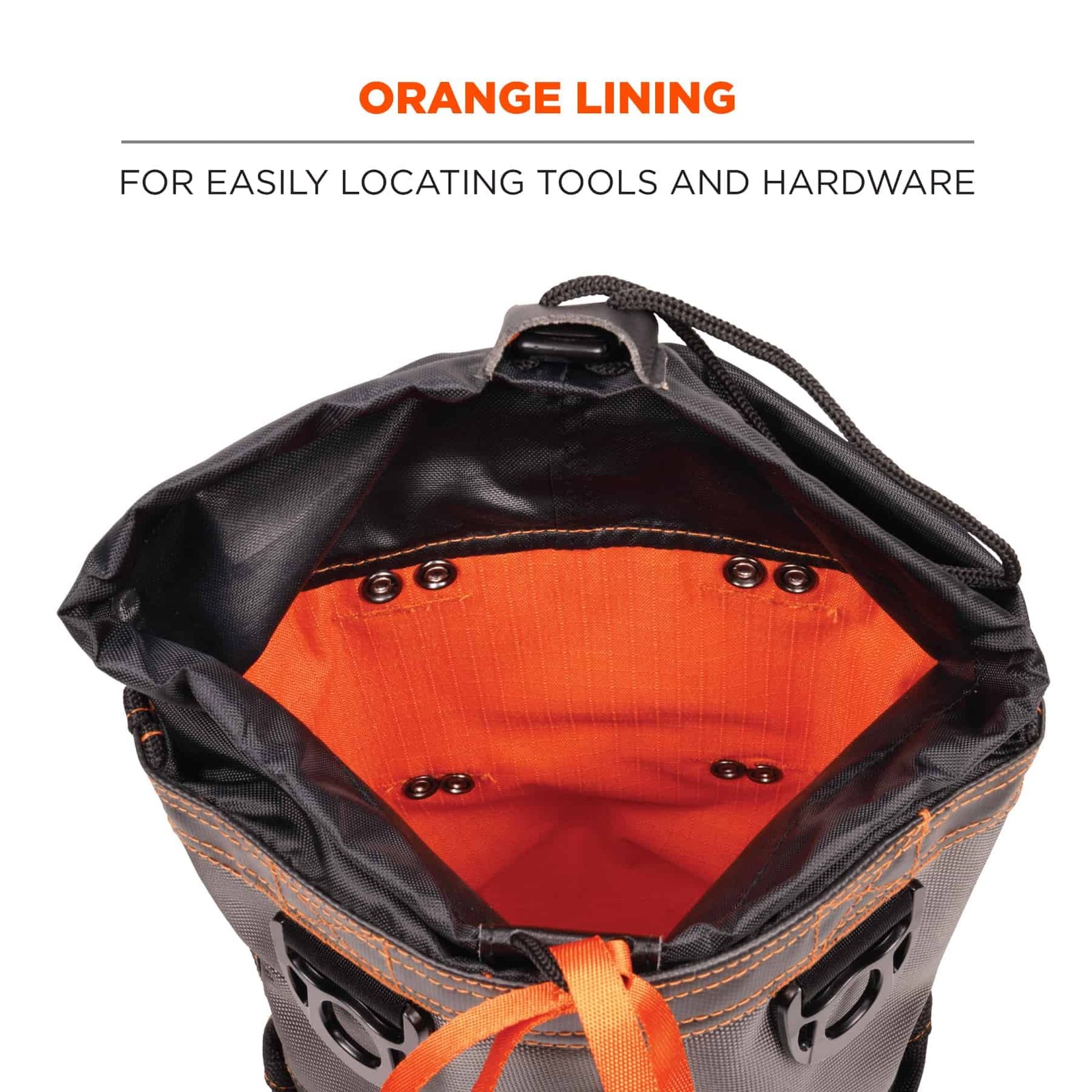 Arsenal 5926 Topped Bolt Bag Tool Pouch – Short, Polyester , Gray