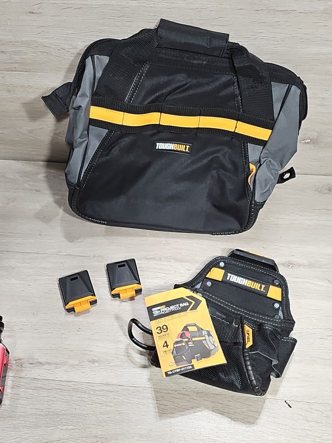 Toughbuilt 13″ Project Bag With Project Pouch 39 Pockets 4 Pieces