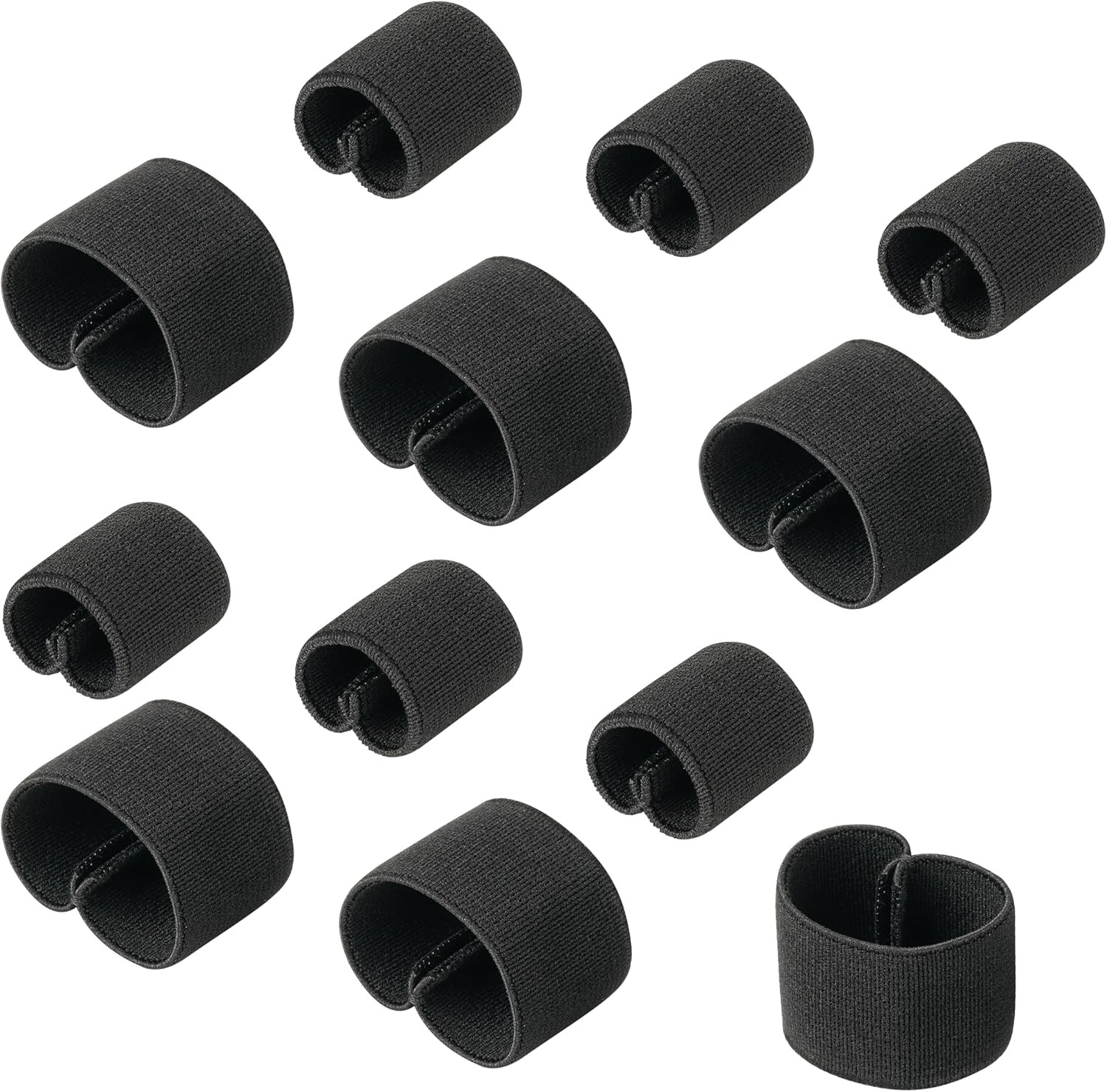Wisdompro Elastic Belt Keeper, 12 Pcs Loop Keeper for 1″ Backpack Straps or 1 1/