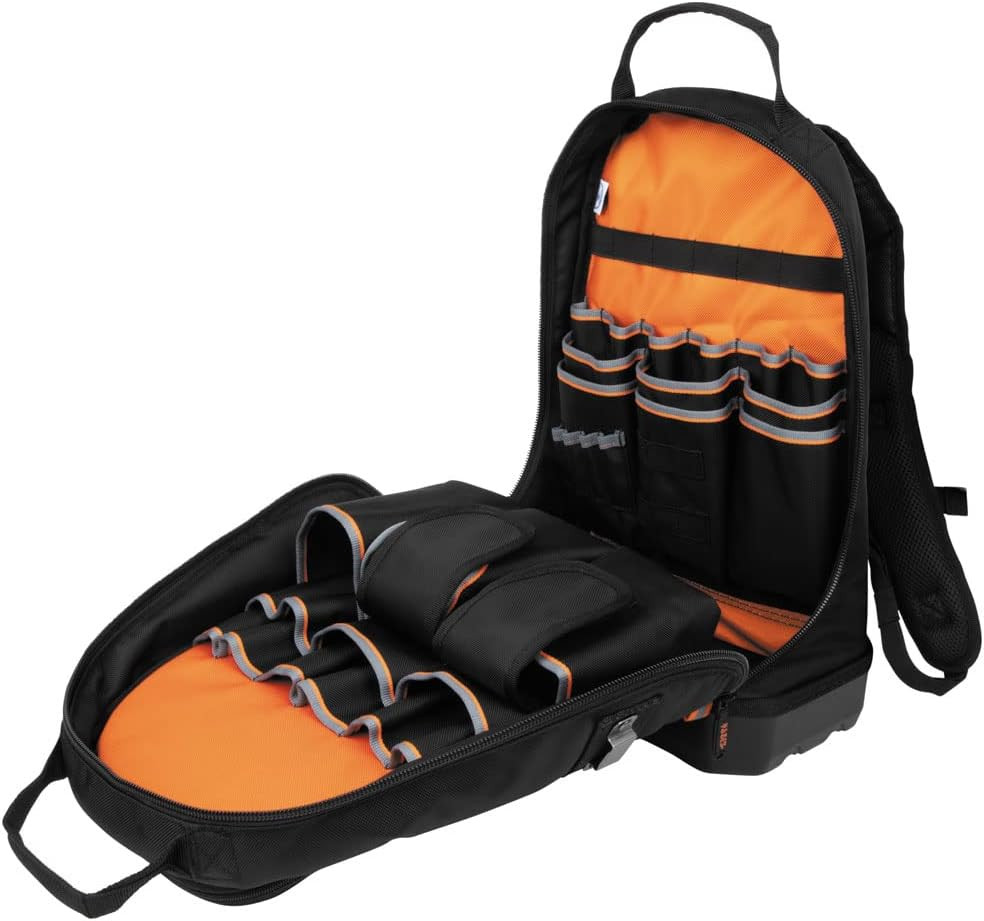 Tradesman Pro 4-Piece Backpack Tool Kit with Zipper Bags & Magnetizer