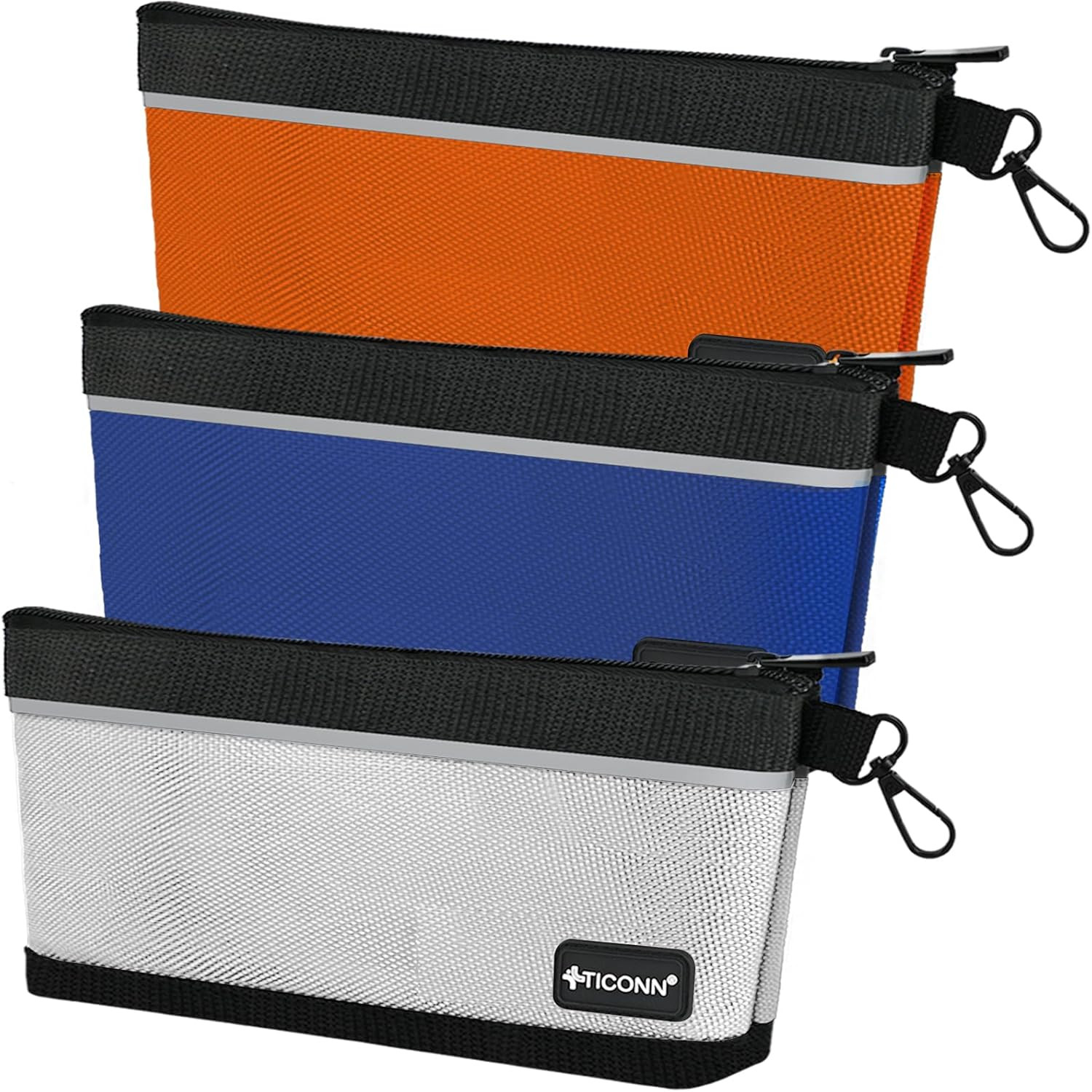 Tool Pouches with Zipper, 1680D Oxford Small Tool Bags, Waterproof Utility Bag Z