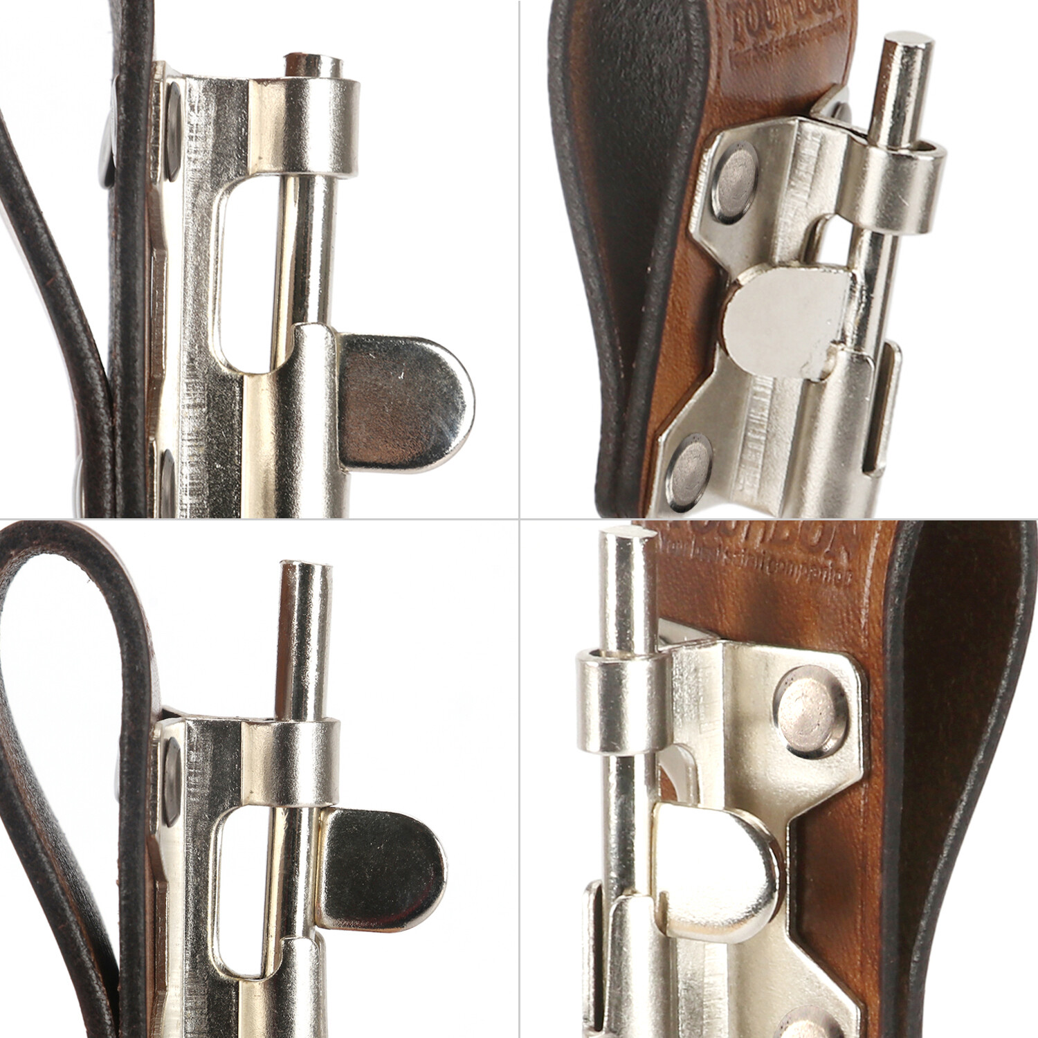 Tourbon Steel Float Tool J Hook for Belt Loop Trowel Power Cord Carrying-Leather
