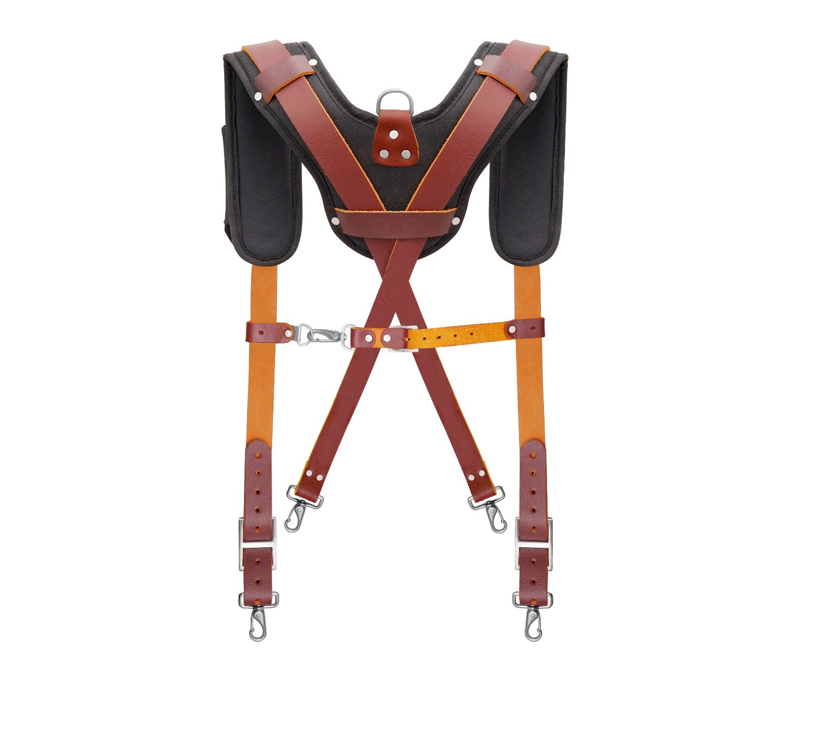 TRUTUCH Nylon and Leather Tool Belt with Leather Work Suspender | Electrician