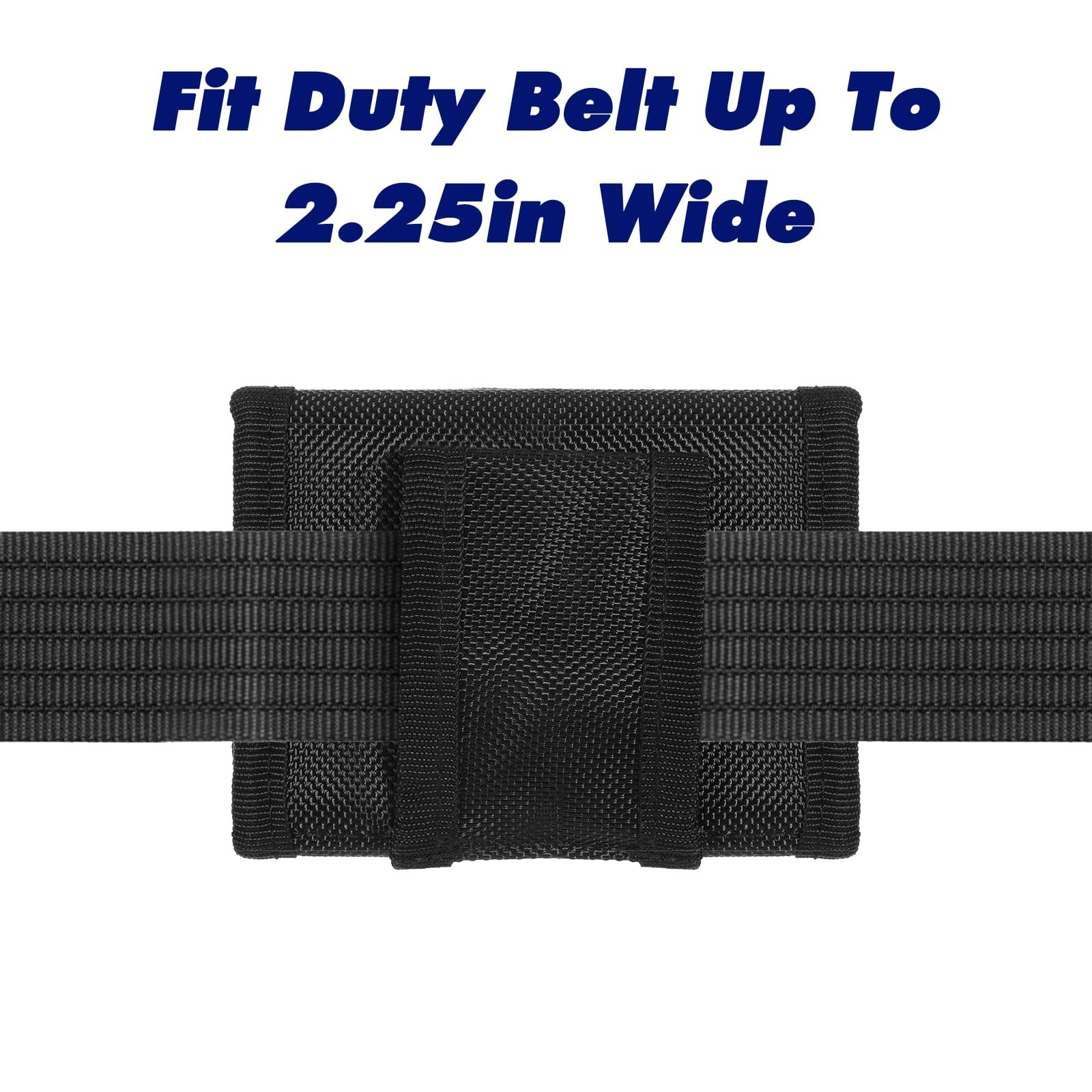 ElevateTech Duty Belt Gloves Pouch Latex Disposable 4.33 × 3.54 ×0.79″, black