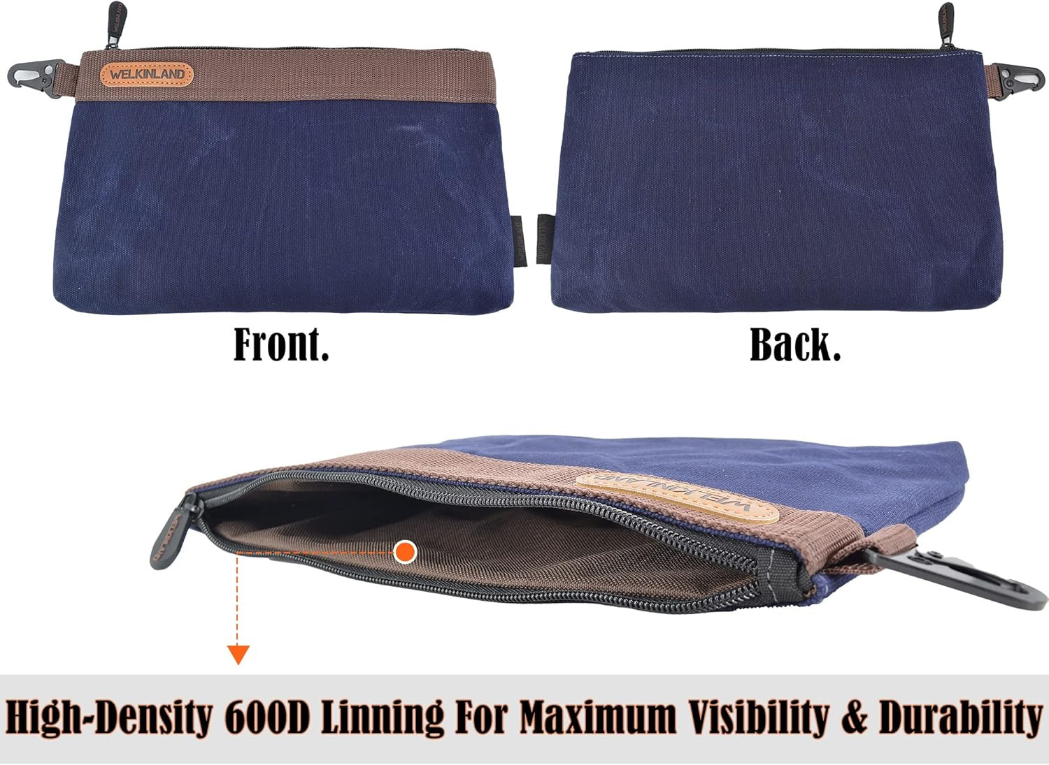 Durable Waxed Canvas Tool Roll with Pouches for Ultimate Organization