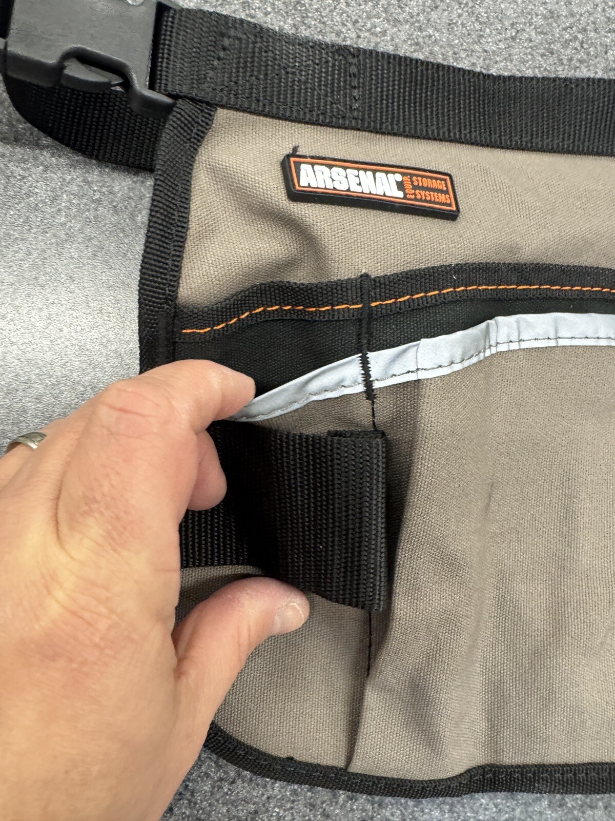Ergodyne Arsenal 5706 Canvas Waist Tool Apron with 13 Pockets, Gray (d1)