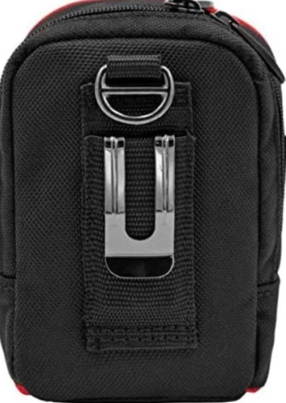 Husky Clip-On Tool Belt 4.5 in. Pouch-3 Pockets Durable Heavy Duty 570 971