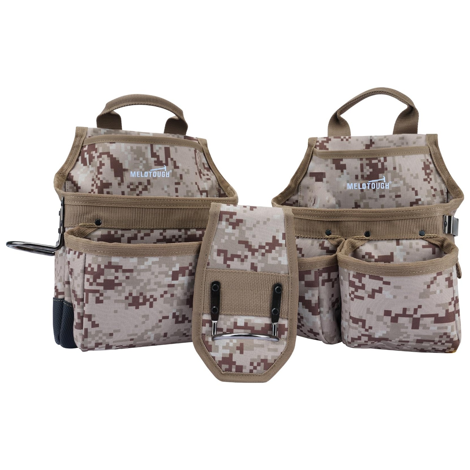 Tool Belt Camo With Suspenders Heavy Duty Carpenter TC02-Khaki Electric Pouch