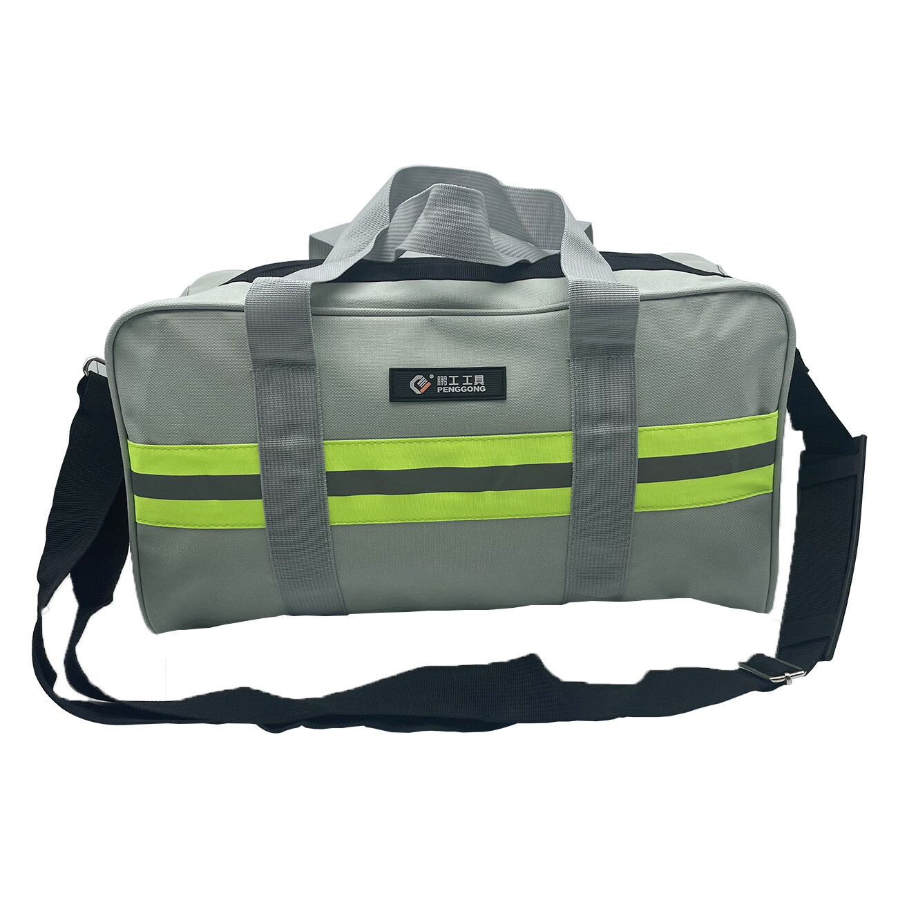 Canvas Tool Bag with Metal Zippers Muti-Purpose Portable Waterproof Multi-Pocket