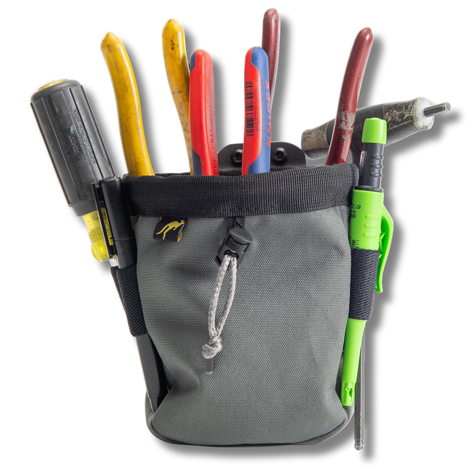 Clip-On Tool Belt Bag for Tools, Screws, and Nails – Great for an Electrician
