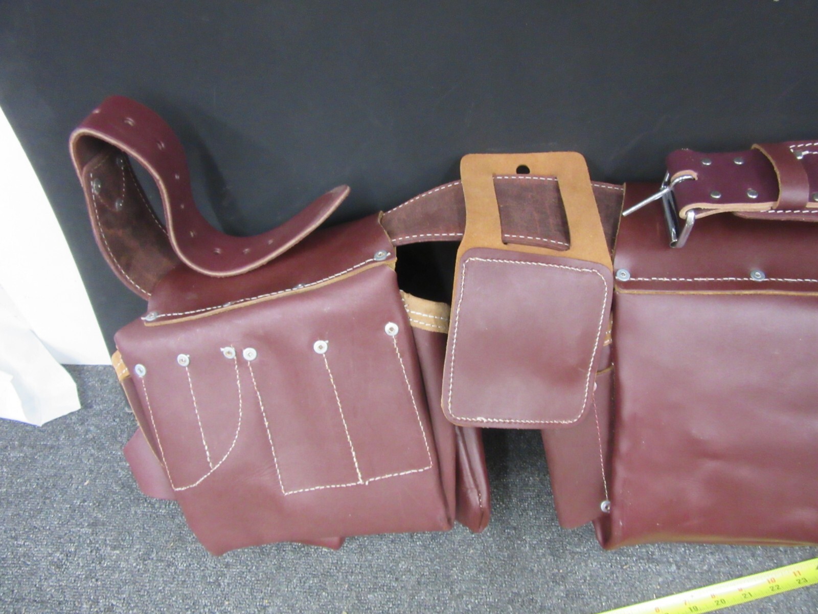 Tool belt SITEGEAR professional leather 7 pouch toolbelt NEW framing etc.