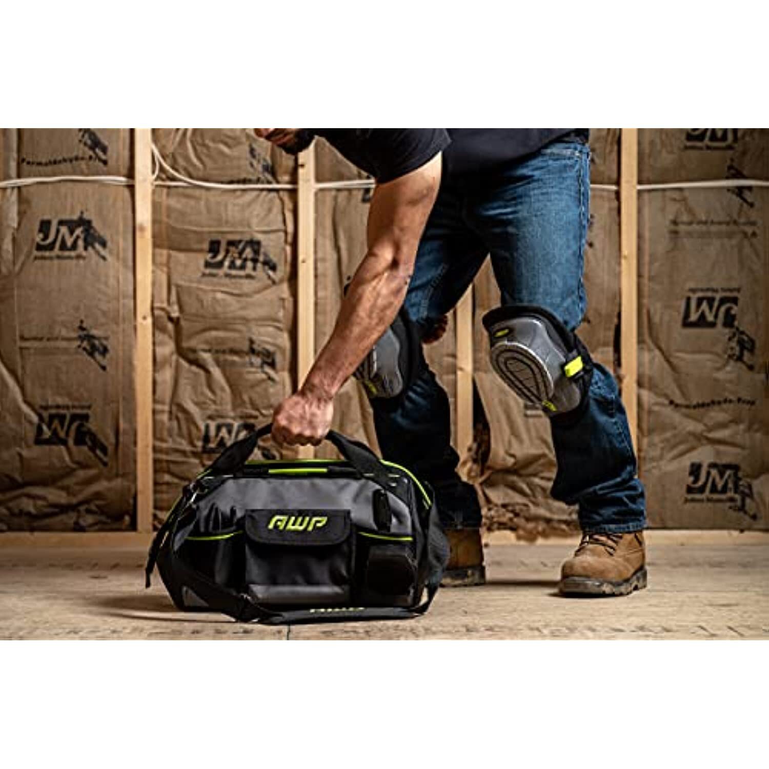 AWP TrapJaw Tool Bag 16 Inch | Wide-Open Easy Access Tool Bag with Molded Feet