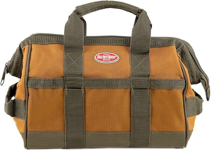 Bucket Boss Gatemouth 12 Tool Bag in Brown, 60012, 7 liters – New Open Box