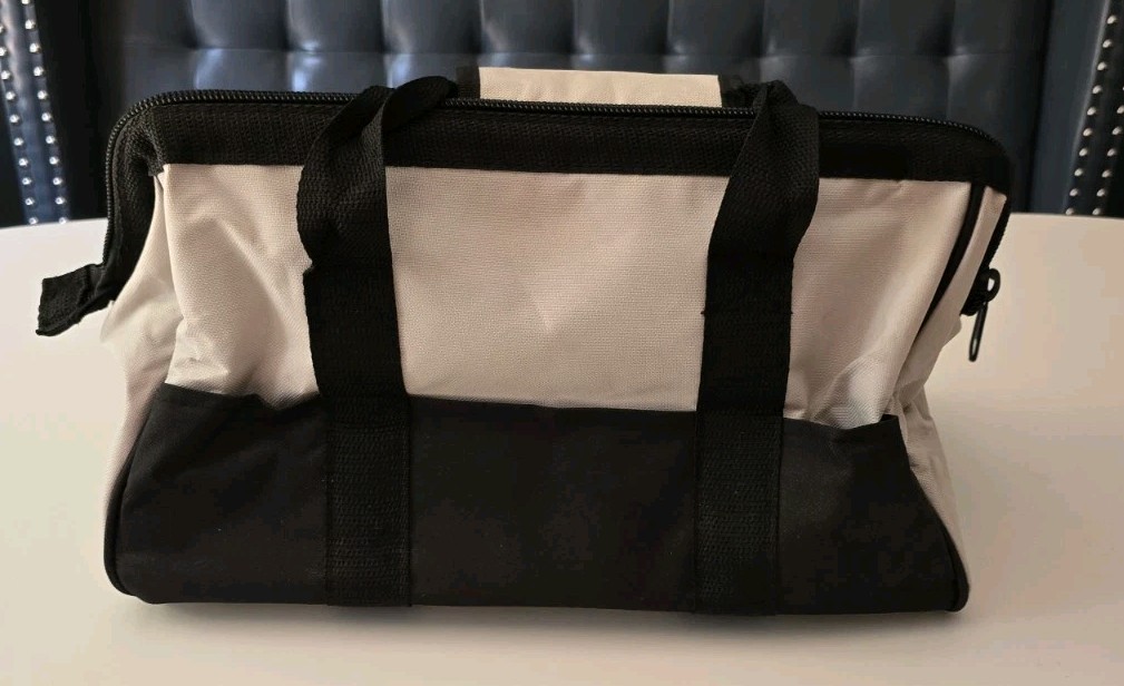 Masterforce 16″ Canvas Black And White Tool Bag & Playing Card Set Father’s Day!