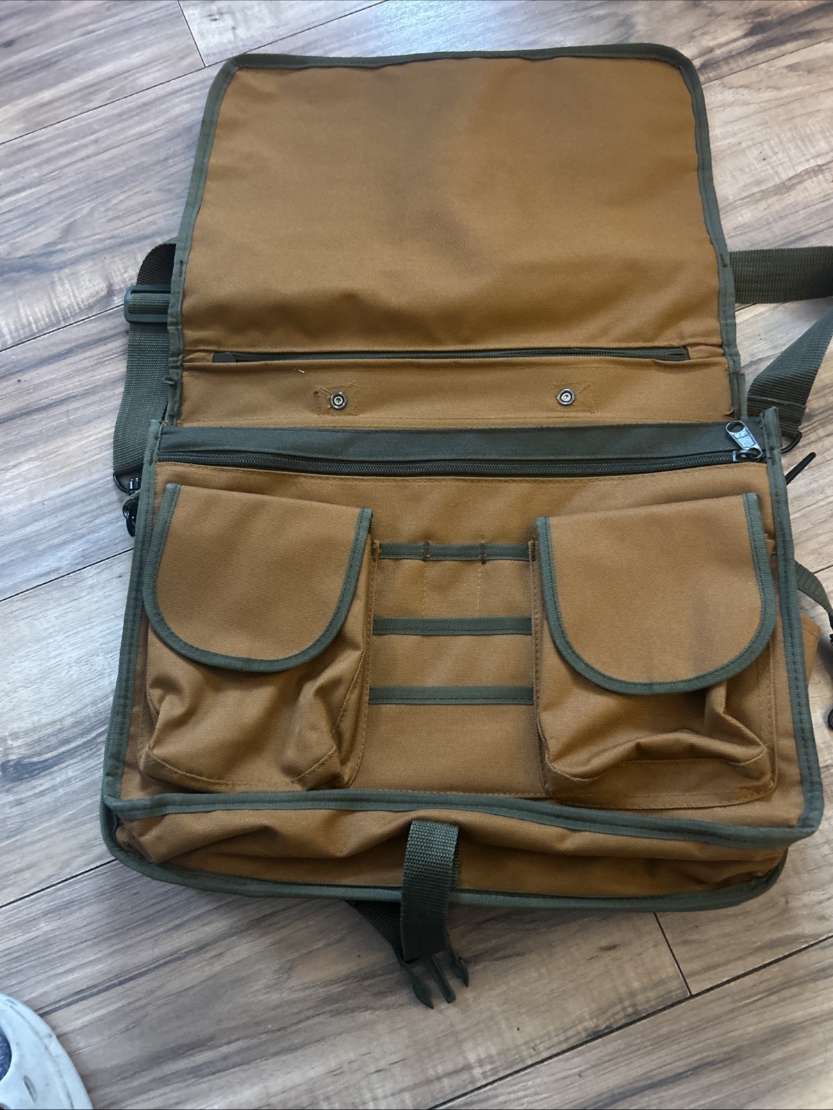 Bucket Boss Canvas Tool Messenger Style Shoulder Bag Work 17x13in