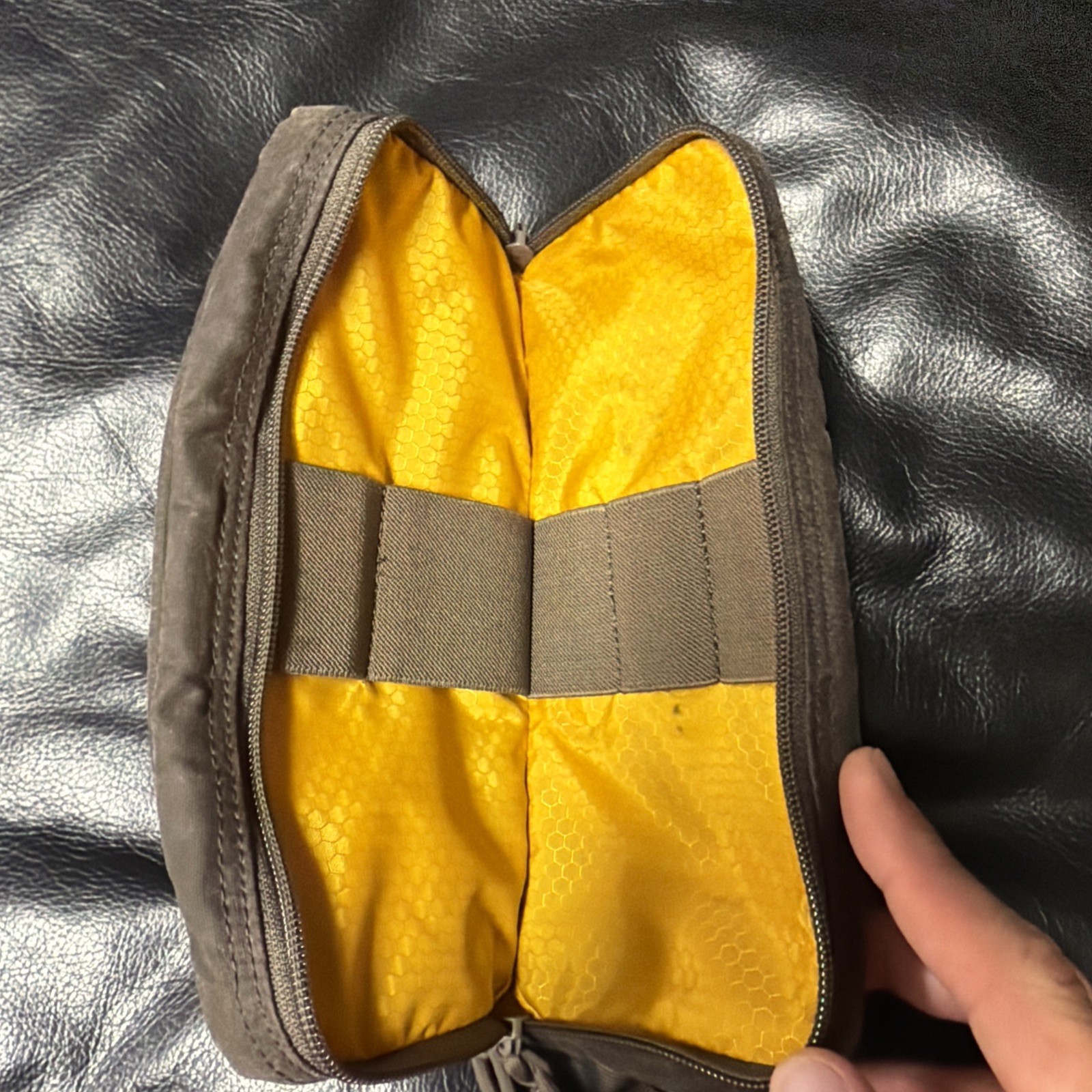 Lochby Venture Pouch Brown + Mini Venture Pouch Black 2 Waxed Canvas Pouches
