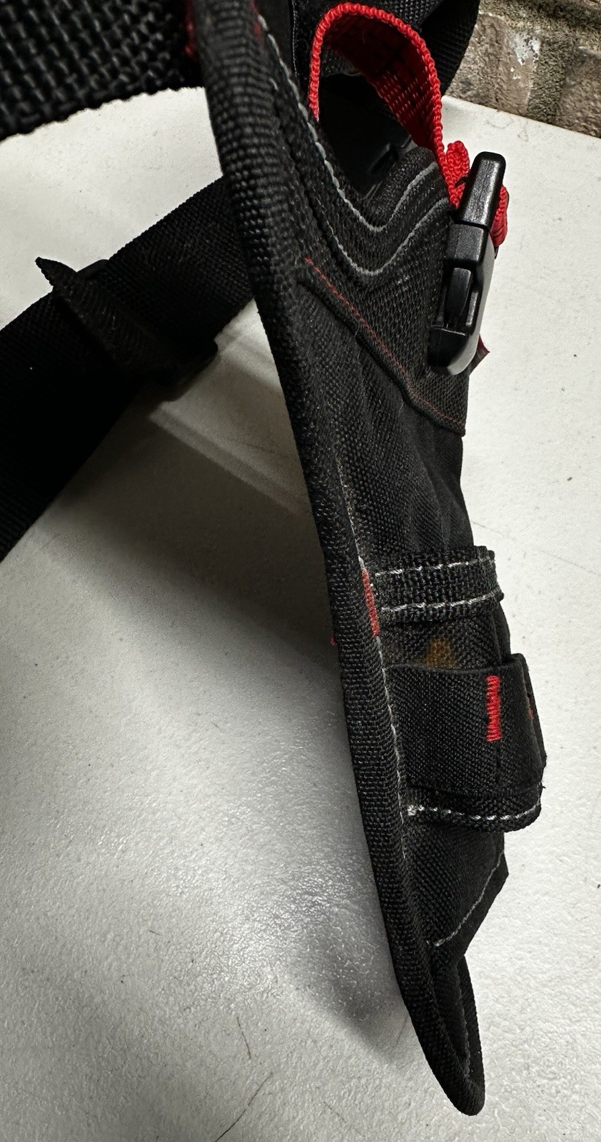 Husky Pistol Drill Holster Style Tool Belt Black Made Of Adjustable Nylon
