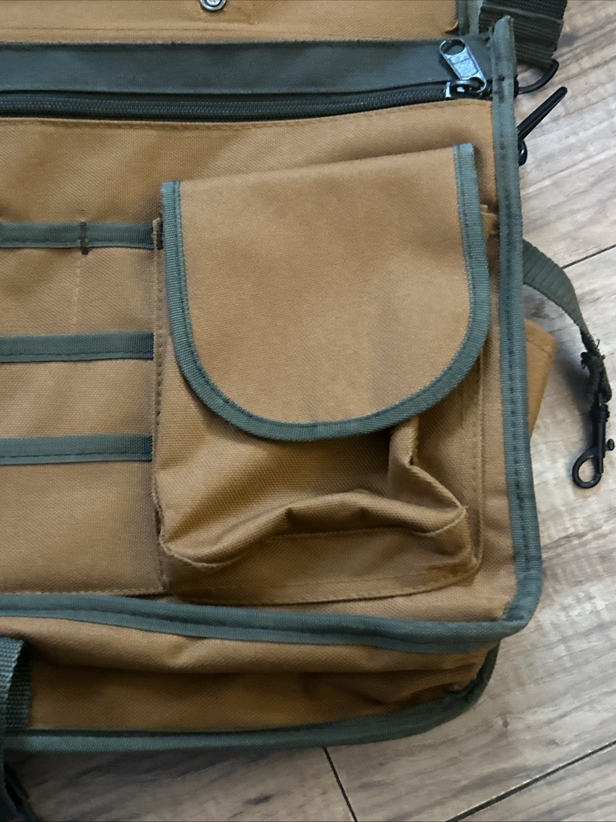 Bucket Boss Canvas Tool Messenger Style Shoulder Bag Work 17x13in