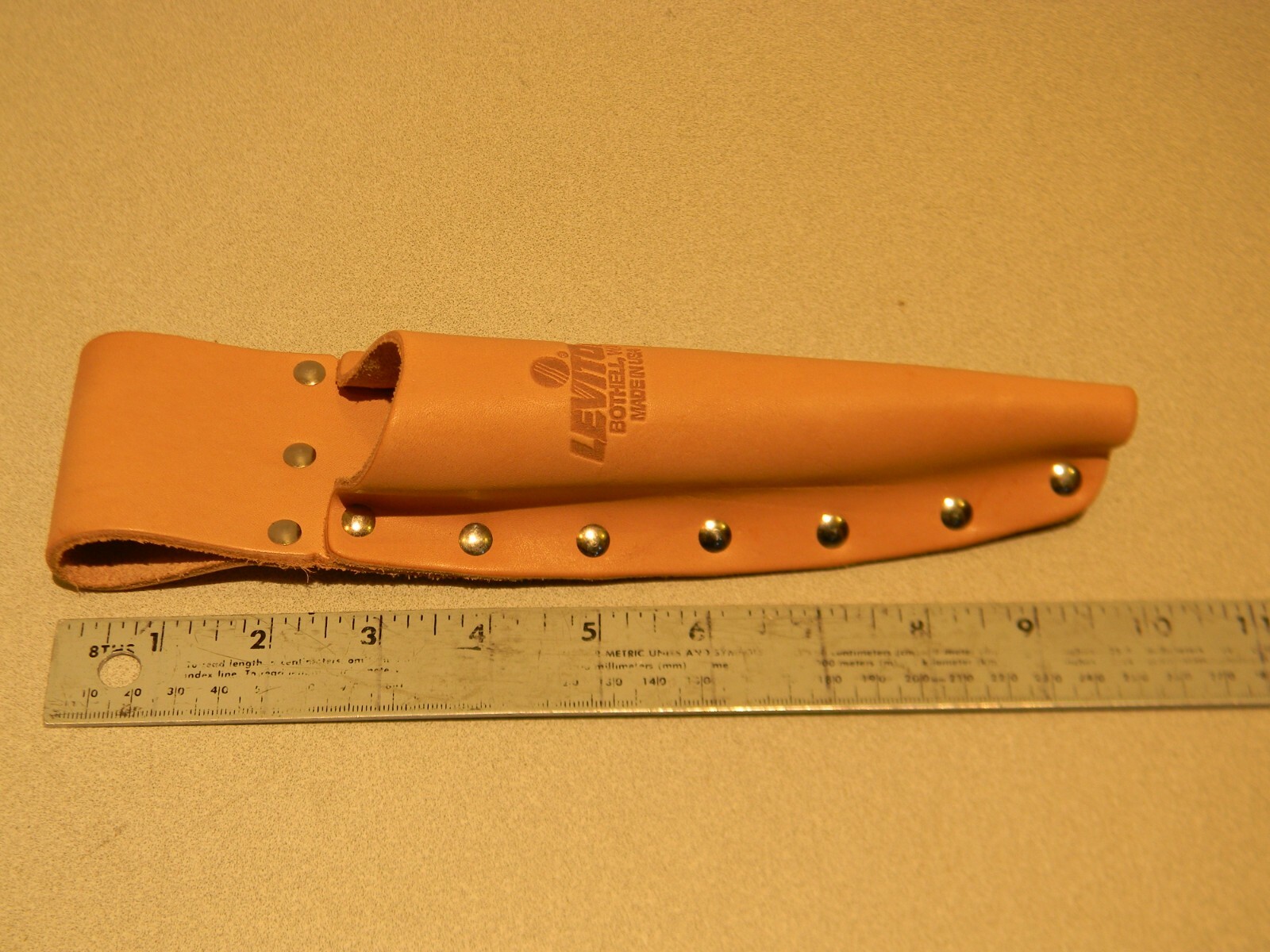 Leviton Top Grain Leather Nines Pliers Tool Holder Holster 7″ Pouch Made in USA